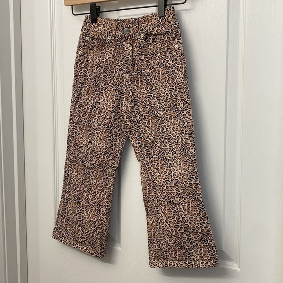 New Legends Girls Vintage Cheetah Print Denim Jeans Size 5 - Picture 6 of 13